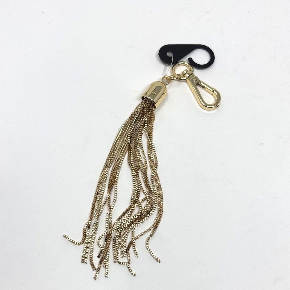Gold Tassel Keychain Purse Charm Accessory NWOT